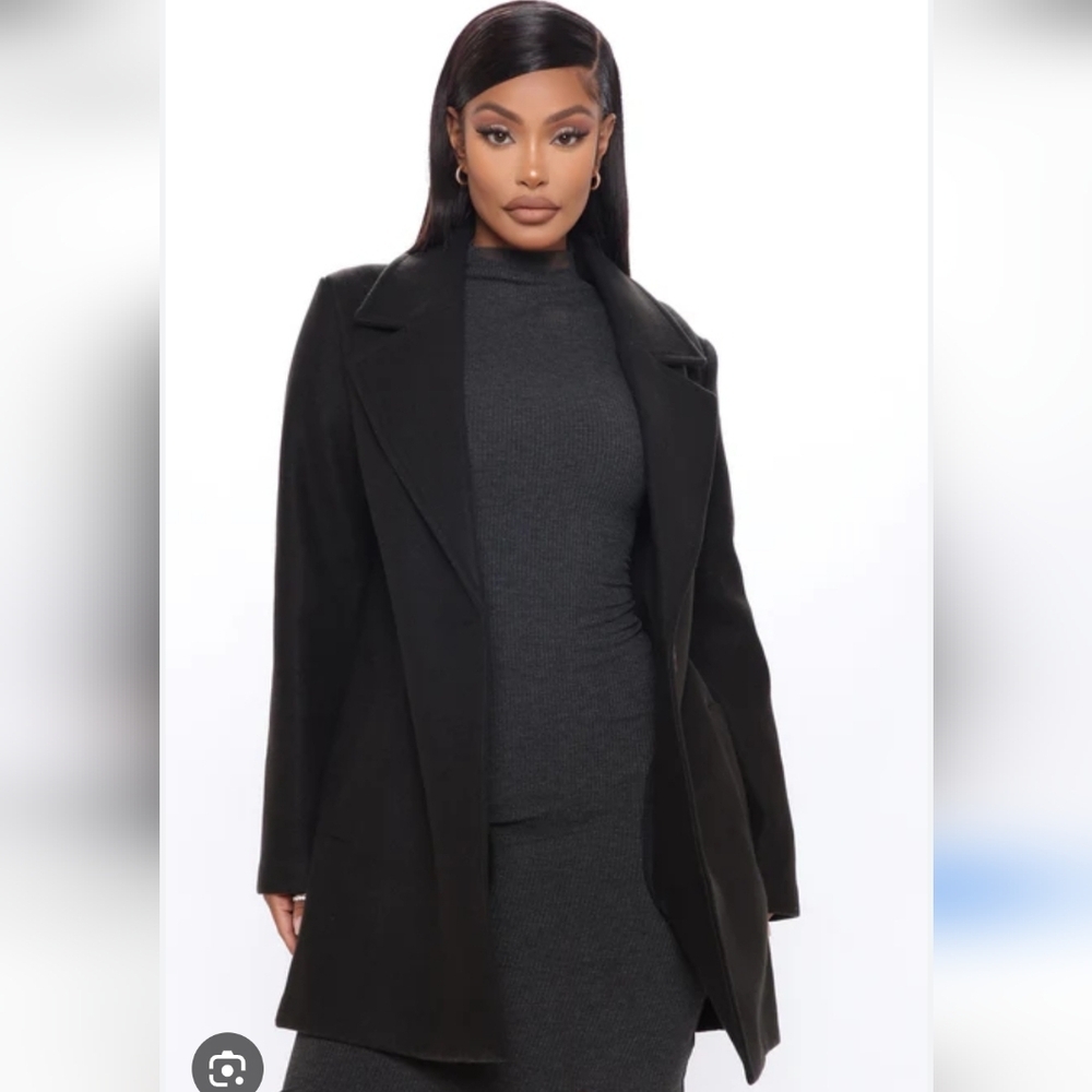 Fashion Nova Fall Into It Collared Coat